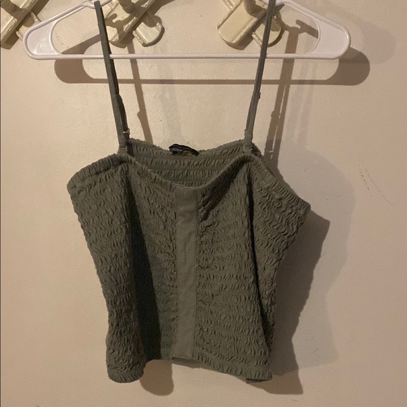 American Eagle Outfitters Green  Crop Tank - Picture 1 of 7